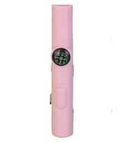 Pembe Pusula Düdük Lazer Işık Seviyeli Deprem Kamp Acil Durum El Feneri Düdüğü Laser Pointer