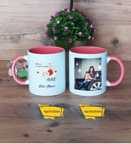 Anneye Hediye Kupa Bardak Pembe Fotoğraflı Anneler Günü Hediyesi