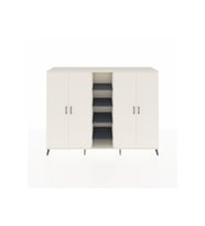 Hyperion Dolap 12 Raflı 4 Kapaklı 220x44x163 Aytaşı-Aytaşı/Antrasit