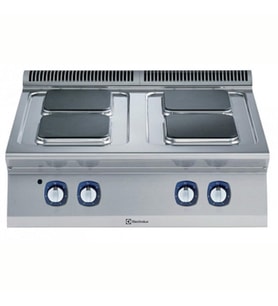 Electrolux Professional Endüstriyel 4 Kare Pleytli Set Üstü Elektrikli Ocak, Her Ocak 2,6 Kw, Derinlik 730 Mm - 800 Mm E7ECEH4Q00