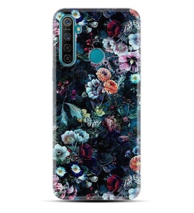 Realme 5i 5 Pro 6i 7 Pro 8 Kılıf Desemli Silikon Great Flowers 1304