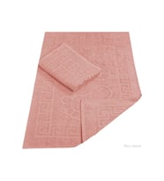 2 Li Banyo Ayak Havlusu %100 Pamuk 50X70 Cm Menesch Somon (Çok Renkli)