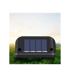 Solar Aydınlatma Köşebent-merdiven-sokak Aydınlatma-su Geçirmez-siyah Renk-sarı Gün Işığı- Tek Adet