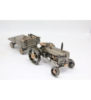 Dekoratif Metal Traktör Römorklu C1603
