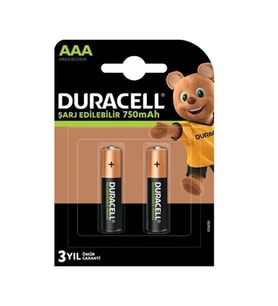 DURACELL 1.2V 750mA NiMH Şarjlı İnce Kalem Pil AAA