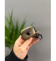 Aripods 3.Nesil Uyumlu Şeffaf Siyah Kalpli Yıldız Askılı Koruyucu Kılıf