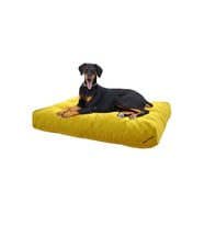 Mavi Vitrin Ultra Soft Large Büyük Irk Köpek Yatağı Elyaf Dolgulu Yıkanabilir Kumaş 80x100 (Sarı)