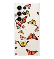 PrintiFy Samsung Galaxy S23 Ultra ile Uyumlu 1mm Slim Fit Water Color 2 Baskılı Şeffaf  Kılıf
