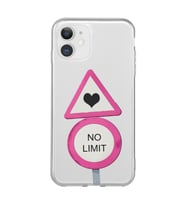 Iphone 11 Uyumlu No Limit Tasarımlı Şeffaf Telefon Kılıfı