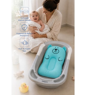 Köpüklü Bebek Banyo Yatağı 436 Mavi