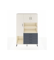 Hyperion Dolap 7 Raflı 4 Çekmeceli 3 Kapaklı 132x44x195 Aytaşı-Aytaşı/Antrasit