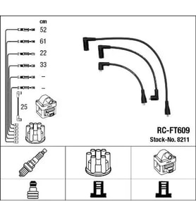NGK 8211 (RCFT609) Buji Kablosu 7716092 RCFT609