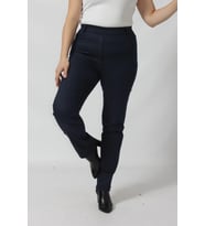 R002 BELİ LASTİKLİ FULL ESNEK TOPARLAYICI BÜYÜK BEDEN PANTOLON (Lacivert)