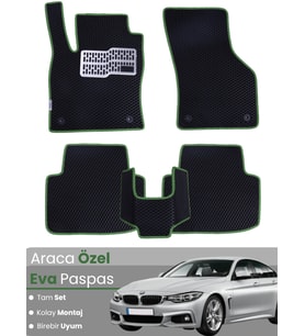 BMW 4 SERİSİ F36 XDRİVE (2014-2020) Uyumlu EVA Paspas Tam Set–Araca Özel,Su Geçirmez