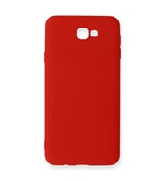 Samsung Galaxy J7 Prime Kılıf Nano İçi Kadife Silikon - Kırmızı