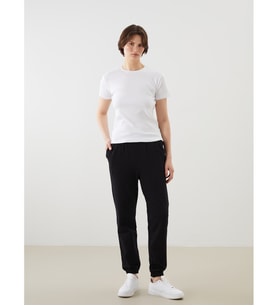 LCW EVERYDAY Siyah Beli Lastikli Kadın Jogger Eşofman Altı
