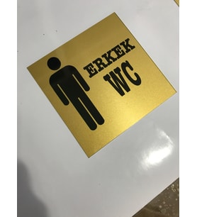 WC TABELASI METAL 15*15 CM