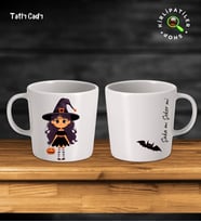 KirliPatiler Taş Kupa Fincan Üzeri Cadılar Bayramı Baskılı (Model 13)