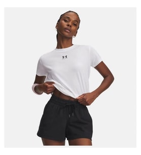 UNDER ARMOUR Ua Rival Core Beyaz Kadın T-Shirt 1383648-100