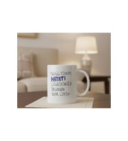 Sevgili Kendim Hisli Sözler Tasarımlı Porselen Kupa Bardak Mug (Beyaz)