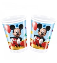 Bardak mıckey Kırmızı 180/200cc pk:8-