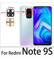 Xiaomi Redmi NOTE 9S Arka Kamera Camı Lens Yapışkanlı