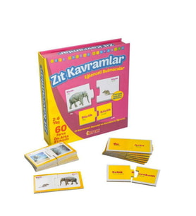 Mulvxurg  Urg02 1390 Dıytoy, Eğlenceli Bulmacalar - Zıt Kavramlar / 2-6 Yaş (Mulvix)