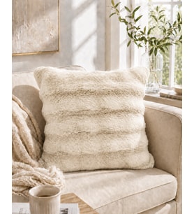 Bella Home 45x45 Tavşan Tüyü Kırlent Kılıfı 2’li Set Yumuşak Dokulu Dekoratif Kılıf