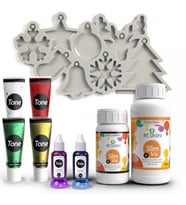 S05 Yılbaşı Seti Reçine + Pigment + Silikon Kalıp