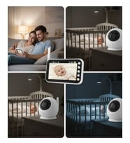 4.5 İnç Ekranlı Gece Görüşlü Bebek Kamerası ve Monitörü