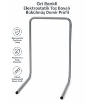Yatella Yeni Nesil Yatak Bariyeri 50 x 40 cm Gri ( 3 Adet) - Boyalı