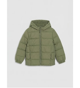 LCW Kids Yeşil Kapüşonlu Erkek Çocuk Mont