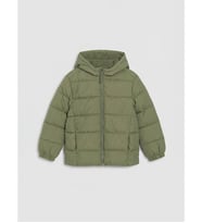 LCW Kids Yeşil Kapüşonlu Erkek Çocuk Mont