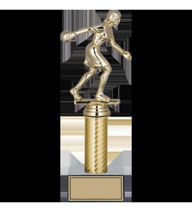 ODAK KUPA - Figürlü Kupalar - Bowling Kadın Figürlü Kupalar FG-007 B - 27 cm