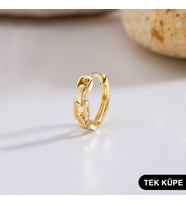14 Ayar Tek Halka Altın Küpe 0,55 gr