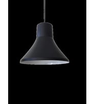 Retro Metal Sarkıt Avize Rustik Tekli Sarkıt Siyah İçi Beyaz (Burnt Olive)
