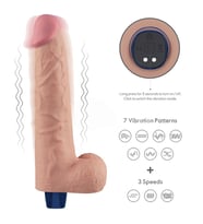 27.2 cm USB Şarjlı Yeni Nesil Realistik Titreşimli Ten Dildo Penis