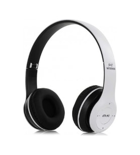 P47 Extra Bass Mp3 Fm Radyolu Bluetooth 4.1 Kulak Üstü Kulaklık Beyaz