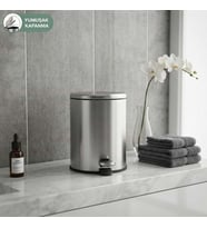CİGO PEDALLI ÇÖP 6LT MAT METAL -100667