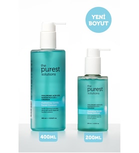 The Purest Solutions Kuru ve Karma Ciltler İçin Hyalüronik Asit Yüz Temizleme Jeli 400 ml (Renksiz)