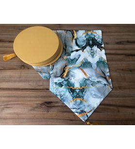 MERMER GOLD DESENLİ RUNNER & SUPLA (Krem)