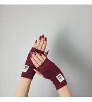 BORDO TRİKO PARMAKSIZ LİKRALI KADIN ELDİVEN