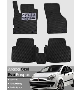FİAT PUNTO EVO (2009-2012) Uyumlu EVA Paspas Tam Set–Araca Özel,Su Geçirmez,Hızlı ve Kolay Montaj