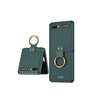 Samsung Galaxy Z Flip Uyumlu Kılıf Zore Flip Ring Kıpta Kapak