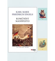 Komünist Manifesto - Karl Marx - Friedrich Engels - Can Yayınları 9789750739200 - Not Defterli Seti (Krem)