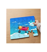 Havada Süzülen Uçak Tasarımlı 24 Parça Ahşap Çocuk Puzzle MPK0286