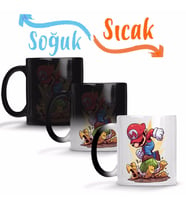 Super Mario Atari Sihirli Kupa Bardak Porselen