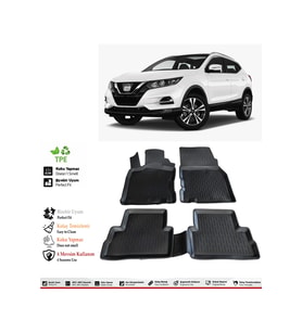 Nissan Qashqai 2017 Model 4D Havuzlu Paspas
