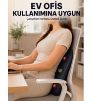 Bel Destek Minderi Isıtmalı Masaj Özellikli Günlük Kullanım