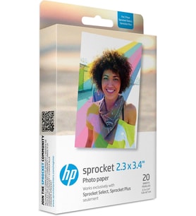Hp Sprocket 5,8 X 8,7 Cm Birinci Sınıf Çinko Çıkartma Fotoğraf Kağıdı (20 Yaprak) Hp Sprocket Select